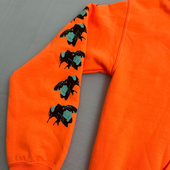GOLF WANG Save The Bees Orange Mens Sweatshirt - Picture 5 of 8